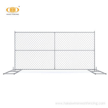 6' high x 10'long chain link temporary fence